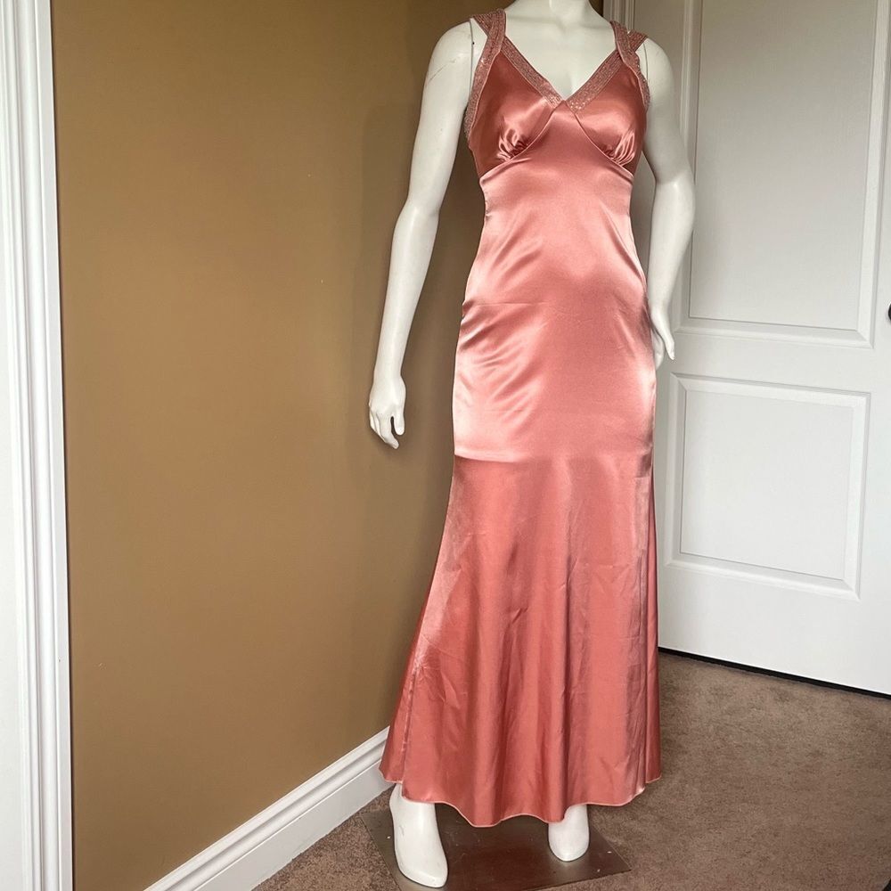 Light pink /peach colour/ long dress/Size S